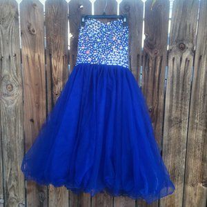Rhinestone prom dress